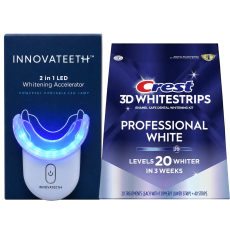 ZESTAW Crest Professional White + światło LED